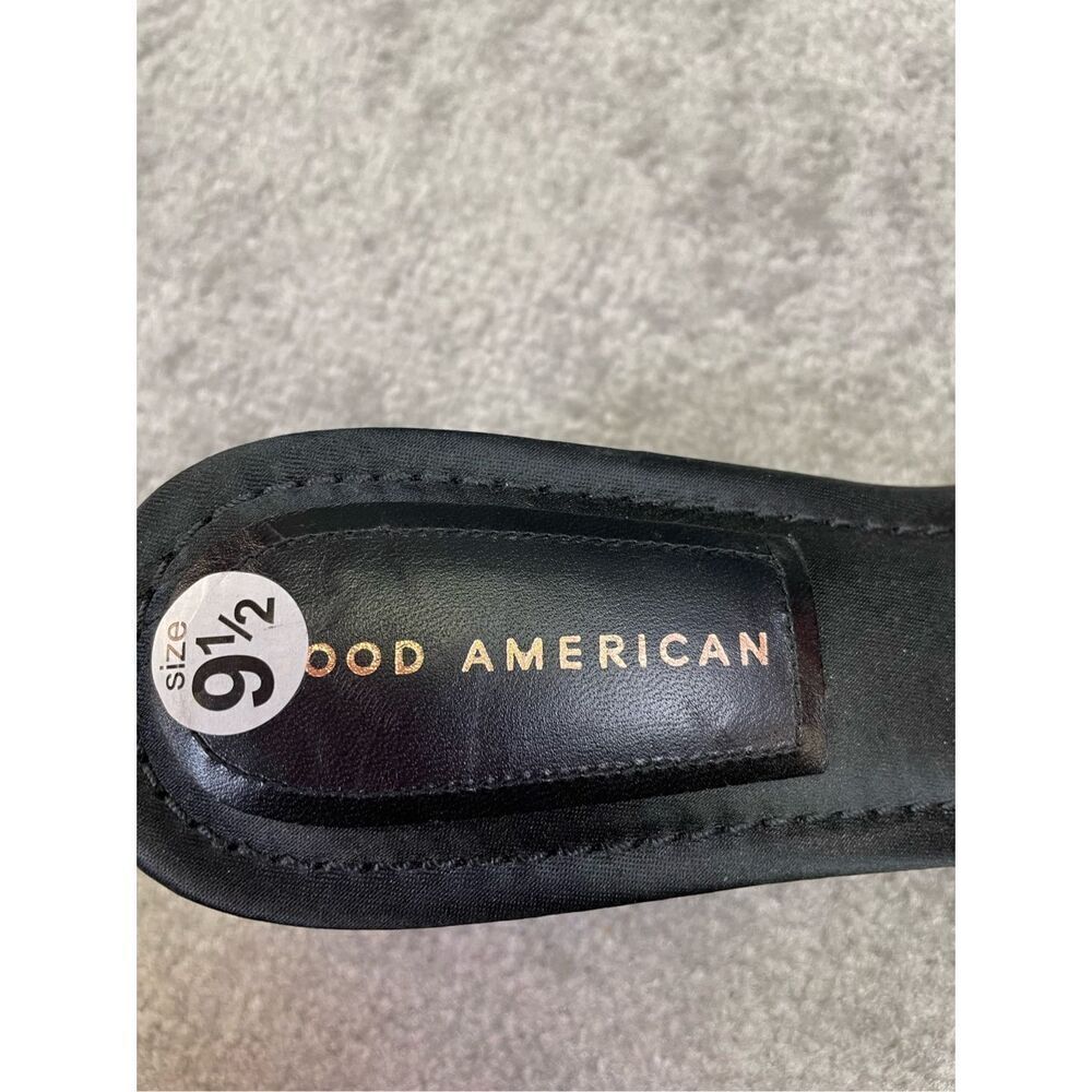 Good American Womens Block Heel Slide Sandal Black Size 9.5 NWOT - Picture 10 of 10